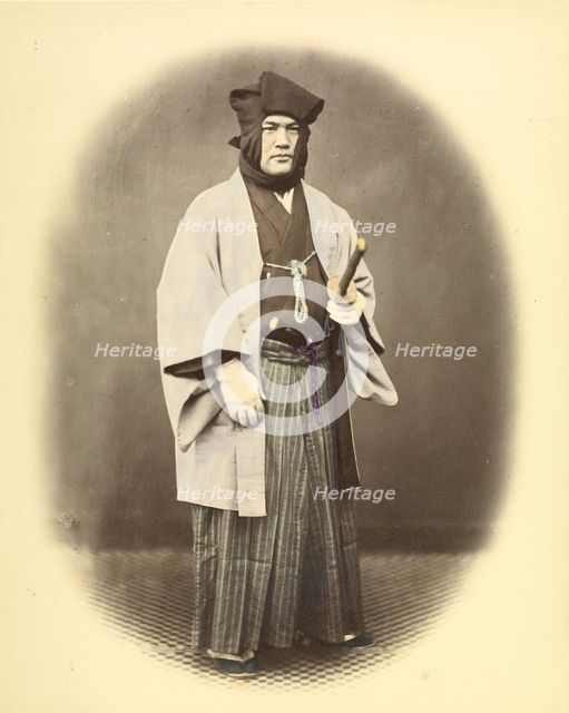 Aidzoo Officer, about 1868. Creator: Felice Beato.