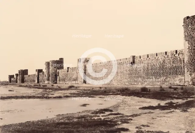 Aigues-Mortes, ca. 1859. Creator: Edouard Baldus.