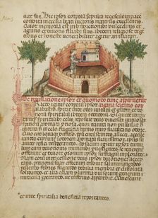 Aimo and Vermondo Holding Up the Church of Saint Victor, about 1400. Creator: Anovelo da Imbonate