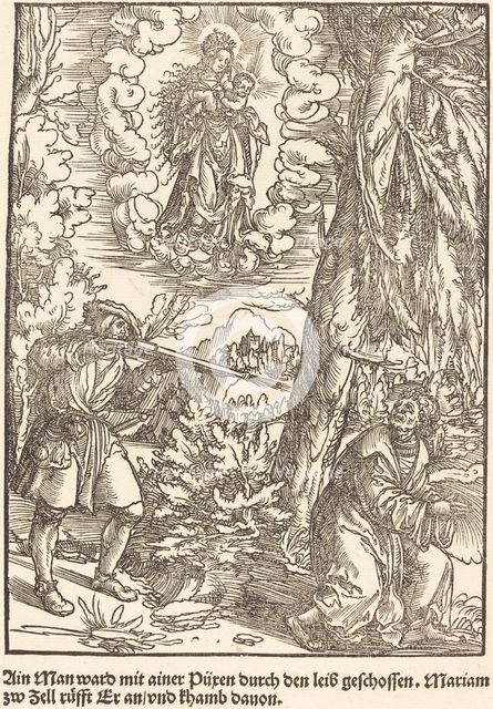 Ain Man ward mit ainer Puren ..., c. 1503. Creator: Master of the Legend Scenes.