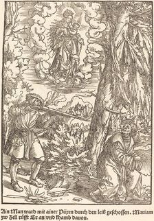 Ain Man ward mit ainer Puren ..., c. 1503. Creator: Master of the Legend Scenes