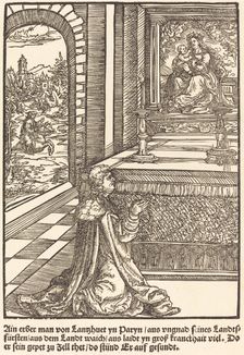 Ain erber man von Lanshuet ..., c. 1503. Creator: Master of the Legend Scenes
