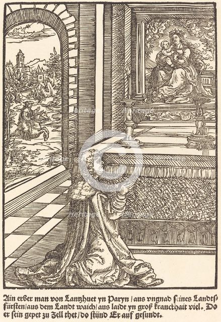 Ain erber man von Lanshuet ..., c. 1503. Creator: Master of the Legend Scenes.