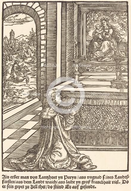 Ain erber man von Lanshuet ..., c. 1503. Creator: Master of the Legend Scenes.
