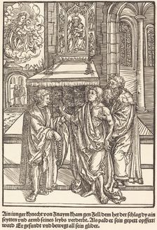 Ain iunger Khnacht von Znaym ..., c. 1503. Creator: Master of the Legend Scenes