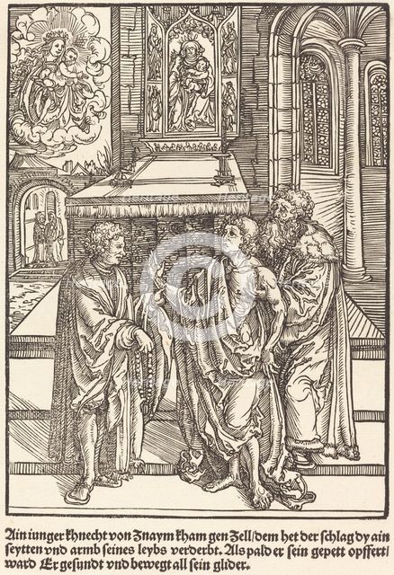 Ain iunger Khnacht von Znaym ..., c. 1503. Creator: Master of the Legend Scenes.