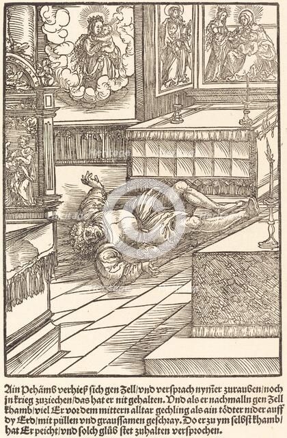 Ain Pehamss verheiss sich gen Zell ..., c. 1503. Creator: Master of the Legend Scenes.