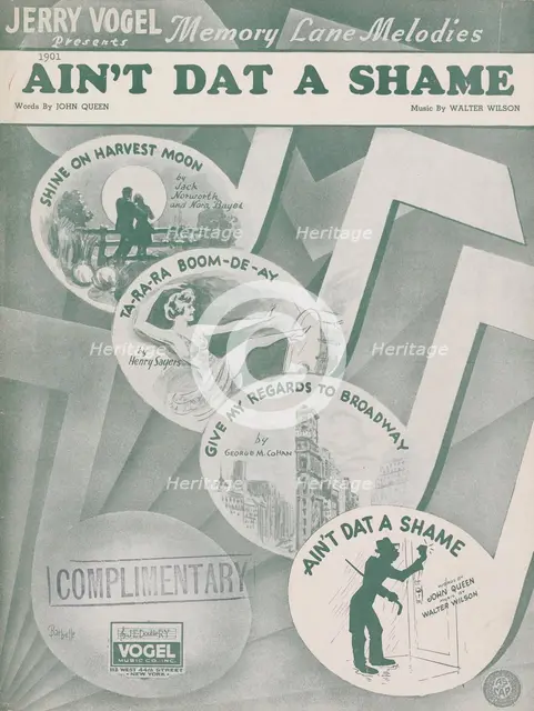 'Ain't dat a shame', 1939. Creator: Unknown.