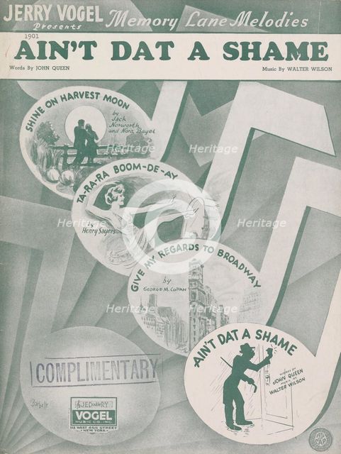 'Ain't dat a shame', 1939. Creator: Unknown.