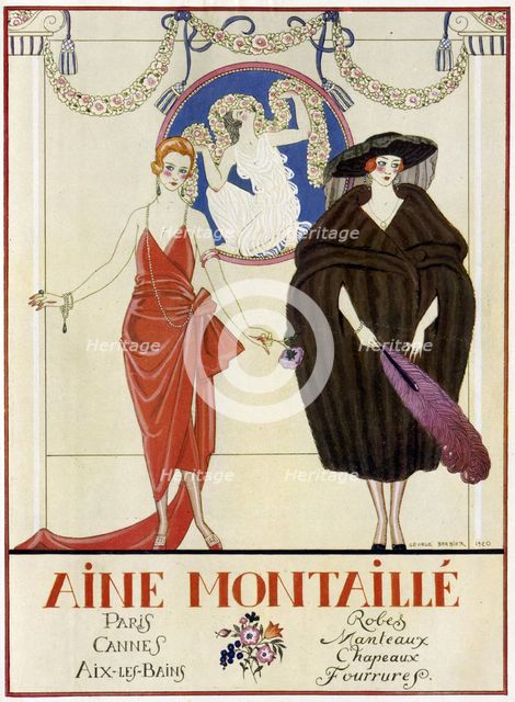 Aine-Montaillé, 1920. Creator: Barbier, George (1882-1932).