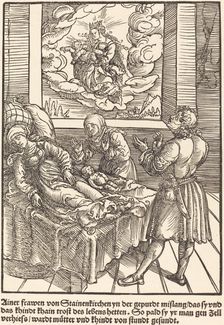 Ainer frawen von Stainerkirchen ..., c. 1503. Creator: Master of the Legend Scenes