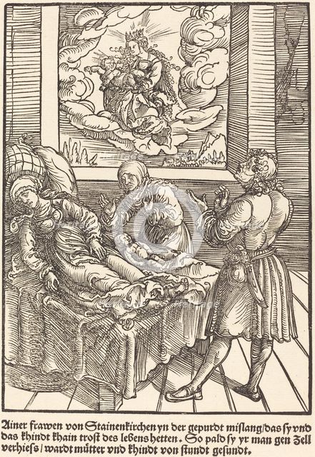 Ainer frawen von Stainerkirchen ..., c. 1503. Creator: Master of the Legend Scenes.