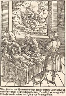 Ainer frawen von Stainerkirchen ..., c. 1503. Creator: Master of the Legend Scenes