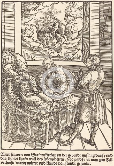 Ainer frawen von Stainerkirchen ..., c. 1503. Creator: Master of the Legend Scenes.