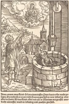 Aines armen man khind fiel ..., c. 1503. Creator: Master of the Legend Scenes