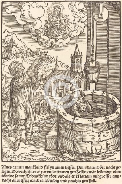 Aines armen man khind fiel ..., c. 1503. Creator: Master of the Legend Scenes.