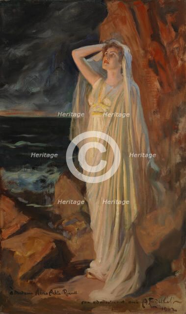 Aino Ackté as Alcestis on the Banks of the Styx, 1902. Creator: Albert Edelfelt.