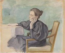Aino Sibelius, 1895. Creator: Eero Jarnefelt