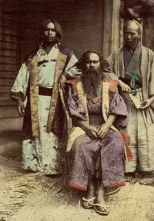 Aino sic Chiefs, 1866-1867. Creator: Felice Beato