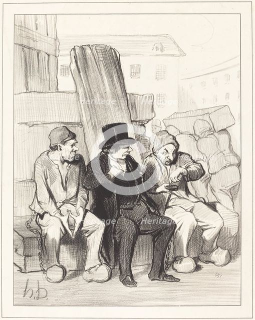 - Ainsi, donc mon ami, à vingt deux ans..., 1844. Creator: Honore Daumier.