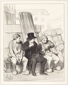 - Ainsi, donc mon ami, à vingt deux ans..., 1844. Creator: Honore Daumier