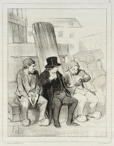Ainsi donc, mon ami à vingt-deux ans vous aviez déjà tué trois hommes..., 1844. Creator: Honore Daumier