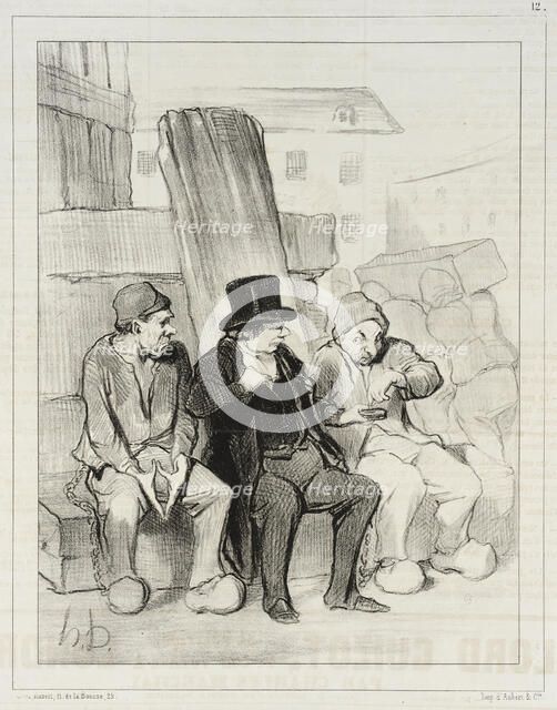 Ainsi donc, mon ami à vingt-deux ans vous aviez déjà tué trois hommes..., 1844. Creator: Honore Daumier.