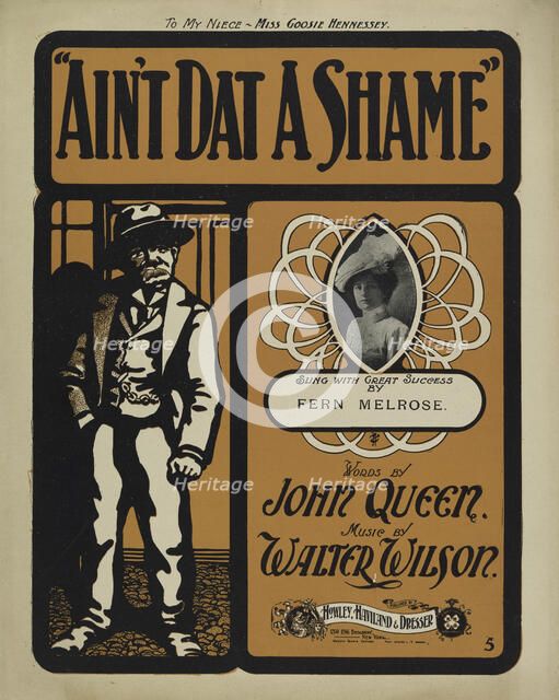 'Ain't dat a shame', 1901. Creator: Unknown.