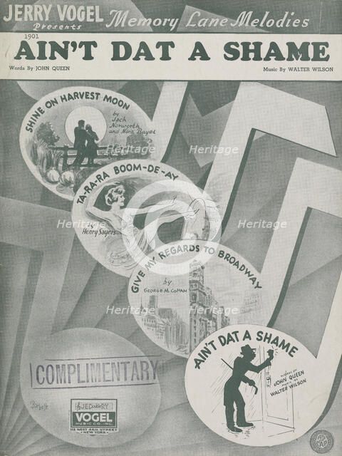 'Ain't dat a shame', 1939. Creator: Unknown.