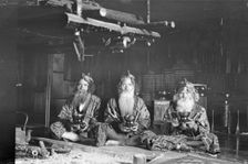 Ainu chiefs at Piratori, 1908. Creator: Arnold Genthe