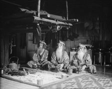 Ainu chiefs at Piratori, 1908. Creator: Arnold Genthe