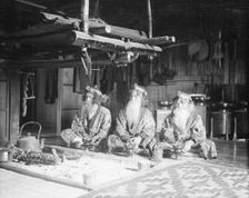 Ainu chiefs at Piratori, 1908. Creator: Arnold Genthe