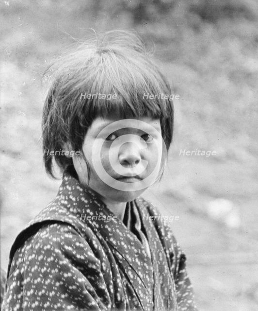 Ainu child, 1908. Creator: Arnold Genthe.