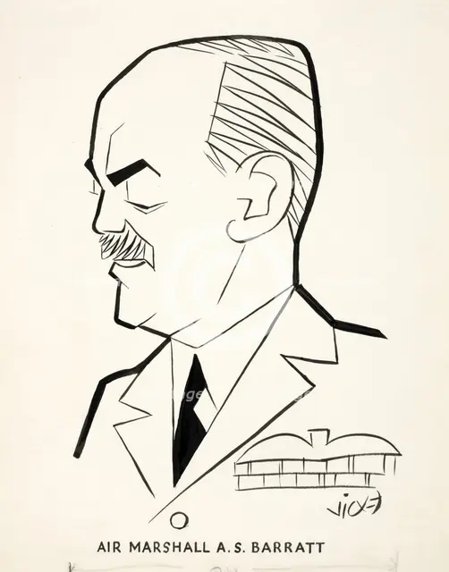 Air Marshall AS Barratt, between 1939 and 1946. Creators: Central Office of Information, Victor Weisz.