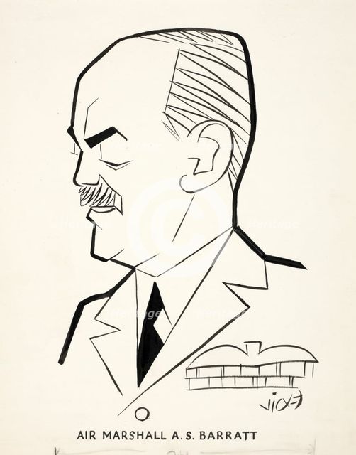 Air Marshall AS Barratt, between 1939 and 1946. Creators: Central Office of Information, Victor Weisz.