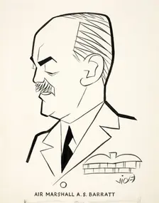 Air Marshall AS Barratt, between 1939 and 1946. Creators: Central Office of Information, Victor Weisz