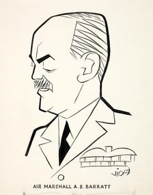 Air Marshall AS Barratt, between 1939 and 1946. Creators: Central Office of Information, Victor Weisz