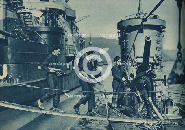 'Air and Sea Power in Invincible Harmony', 1943-44. Artist: Unknown.