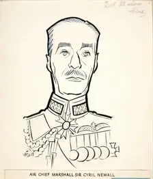 Air Chief Marshal Sir Cyril Newall, 1st Baron Newall, between 1939 and 1946. Creators: Central Office of Information, Victor Weisz
