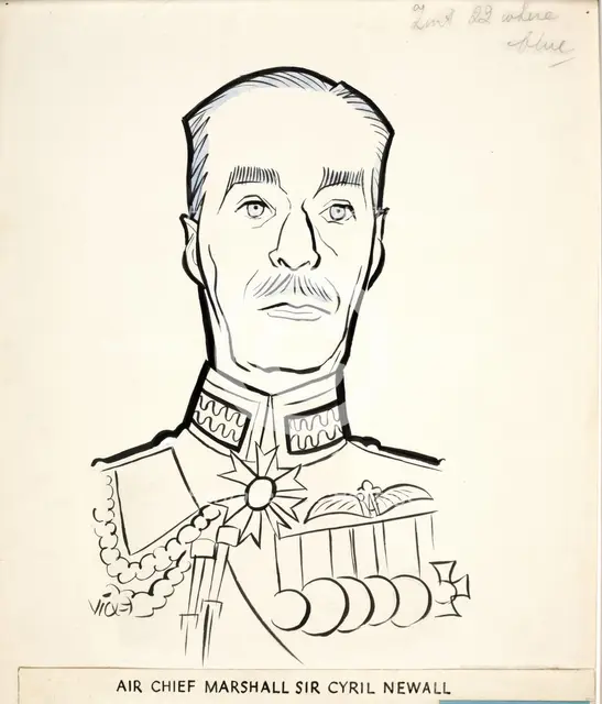 Air Chief Marshal Sir Cyril Newall, 1st Baron Newall, between 1939 and 1946. Creators: Central Office of Information, Victor Weisz.