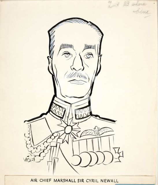 Air Chief Marshal Sir Cyril Newall, 1st Baron Newall, between 1939 and 1946. Creators: Central Office of Information, Victor Weisz.
