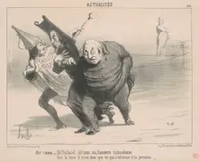 Air connu: Oh! Richard, Oh! Mon roi ..., 19th century. Creator: Honore Daumier