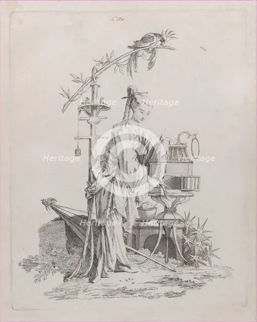 Air, from The Four Elements, 1738-49. Creator: Pierre Alexandre Aveline.