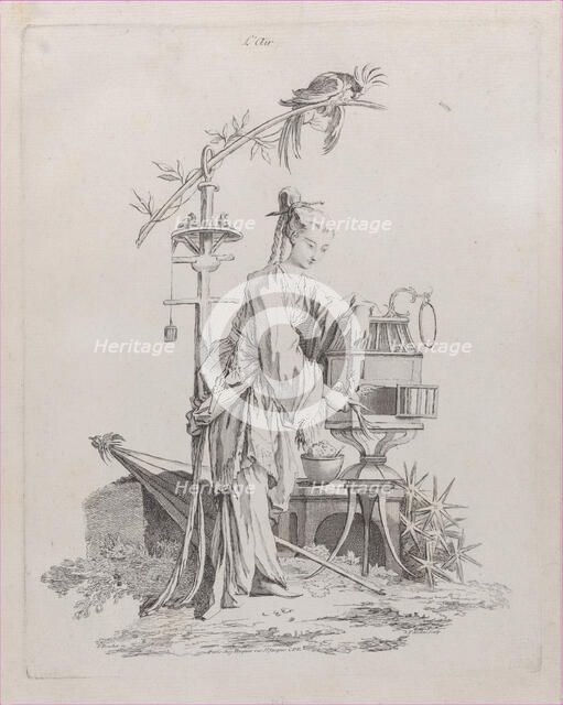 Air, from The Four Elements, 1738-49. Creator: Pierre Alexandre Aveline.