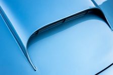 Air intake of a 1961 Aston Martin DB4 GT SWB lightweight. Creator: Unknown
