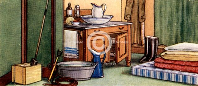 Air Raid Precautions, cigarette card, British, 1938. Artist: Unknown