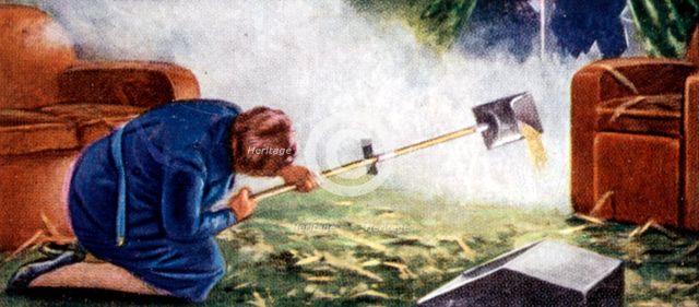 Air Raid Precautions, cigarette card, British, 1938. Artist: Unknown