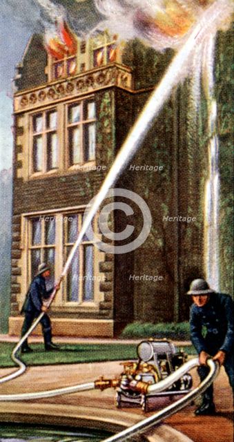 Air Raid Precautions, cigarette card, British, 1938. Artist: Unknown