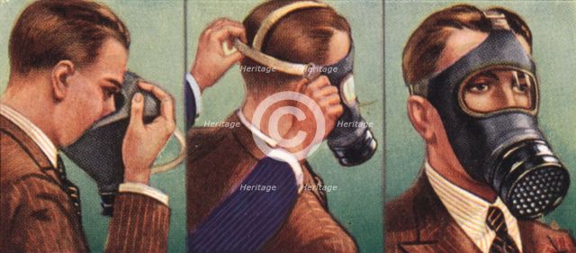 Air Raid Precautions, cigarette card, British, 1938. Artist: Unknown