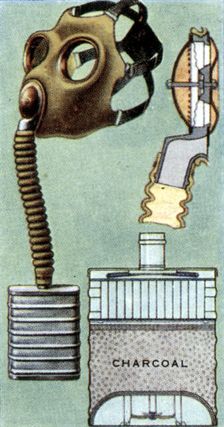 Air Raid Precautions, cigarette card, British, 1938